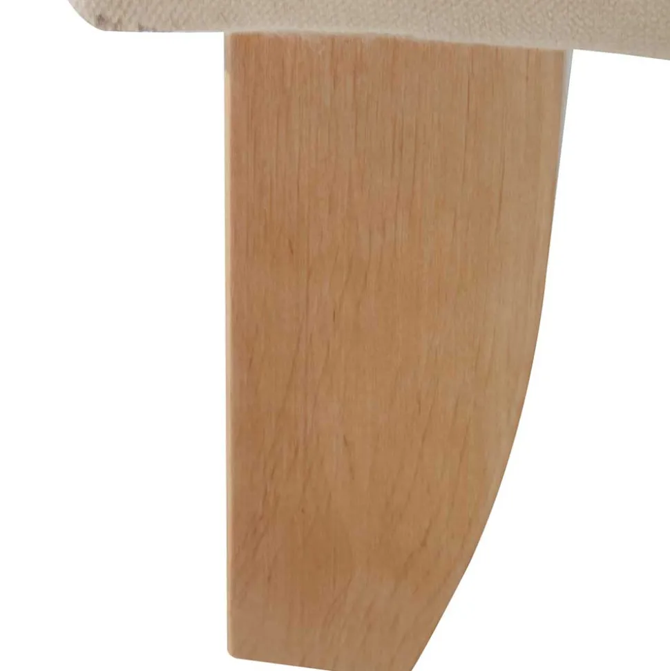 Landhaus Ohrensessel in Beige und Buche - Passe