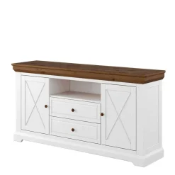 Landhaus Sideboard aus Kiefer zweifarbig - Zalya