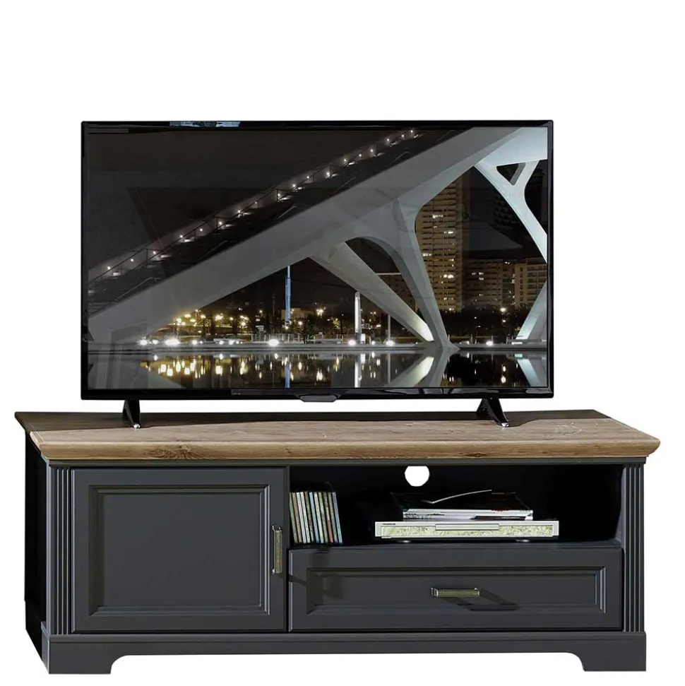 Landhaus TV Board in Grau - Thumbs