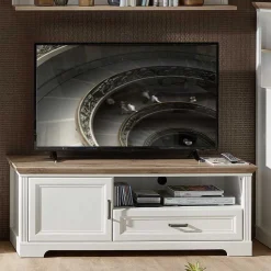 Landhaus TV Board mit Tür & Schublade - Sinolita I