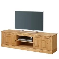 Landhaus TV Lowboard aus Kiefer Massivholz - Goro