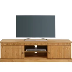 Landhaus TV Lowboard aus Kiefer Massivholz - Goro