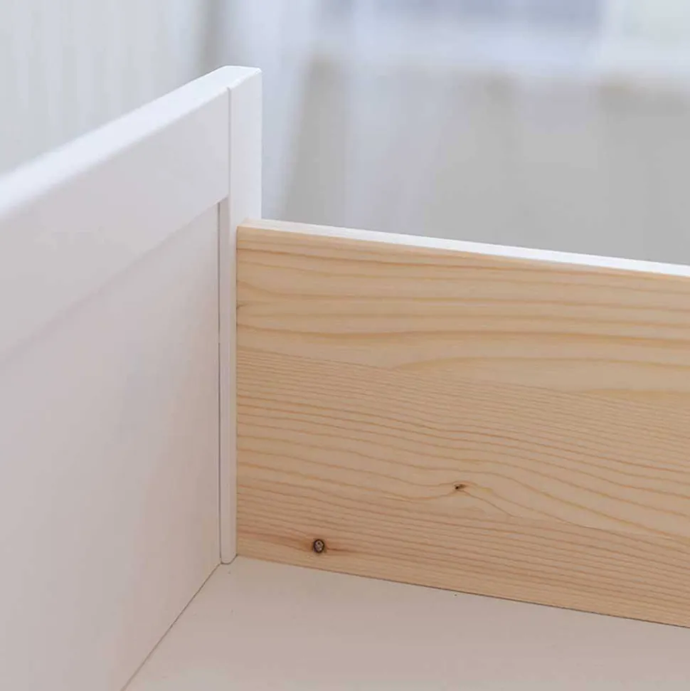 Landhaus Vitrine aus Kiefer zweifarbig - Zalya