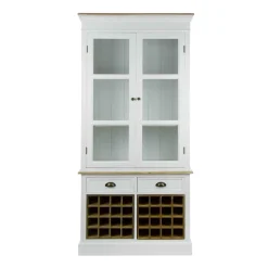 Landhaus Vitrine Calavon in Weiß