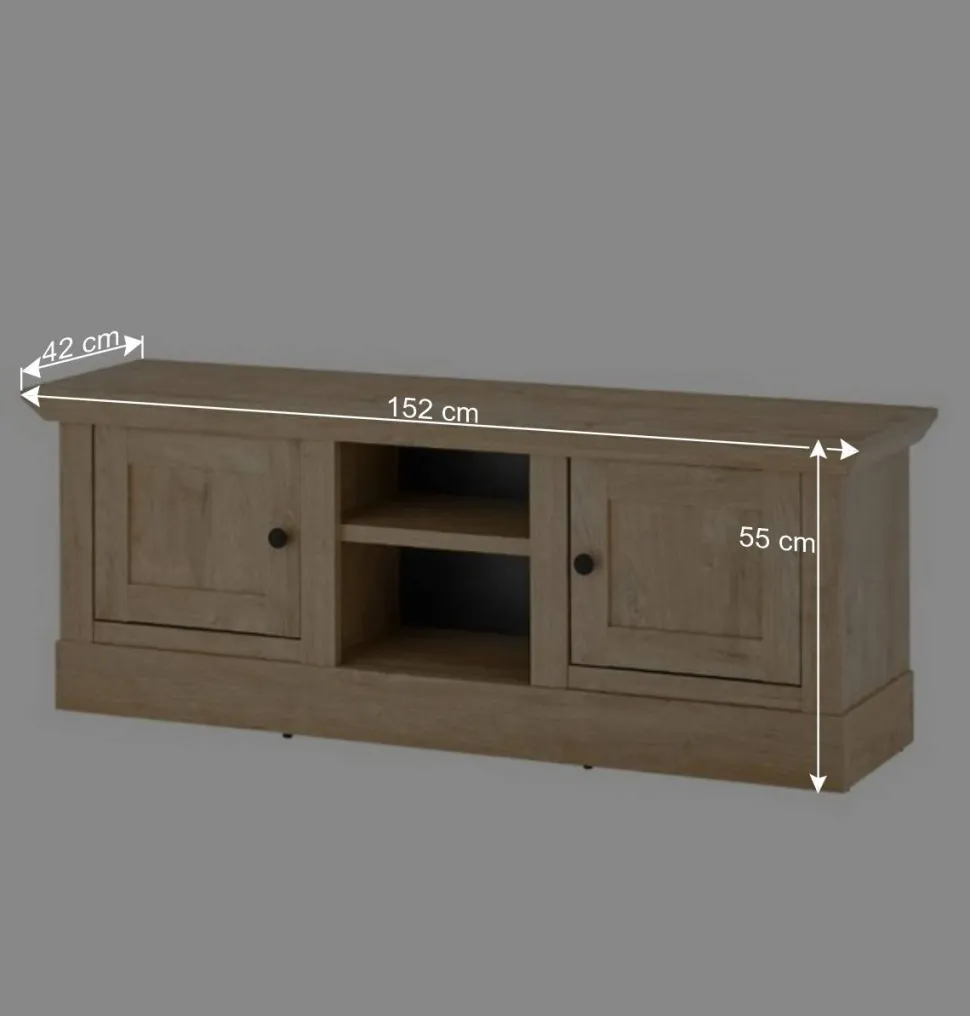 Landhaus-TV-Board in Eiche Gold - Hengas