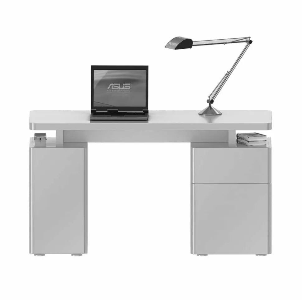 Laptop-Tisch Eminia in Hochglanz Weiß