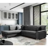L-Design Funktionscouch in Dunkelgrau - Silecta
