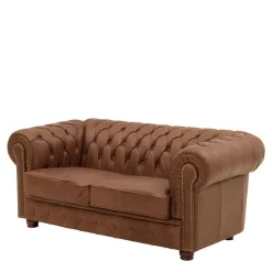 Leder Polstergarnitur Chesterfield - Gonron (dreiteilig)