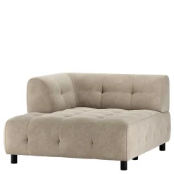 Linkes Eckmodul - Systemsofa in Hellgrau - Beno