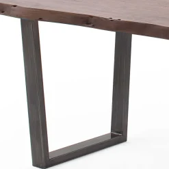 Live Edge Tisch in Walnuss Braun - Typhanie