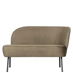 Lounge Couch in Khaki mit Schwarz - Cuba
