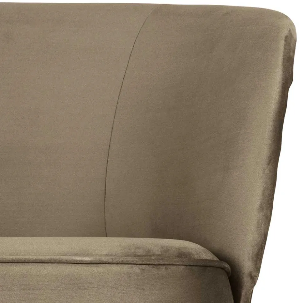 Lounge Couch in Khaki mit Schwarz - Cuba