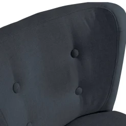 Loungesessel in Anthrazit und Schwarz - Hamzad