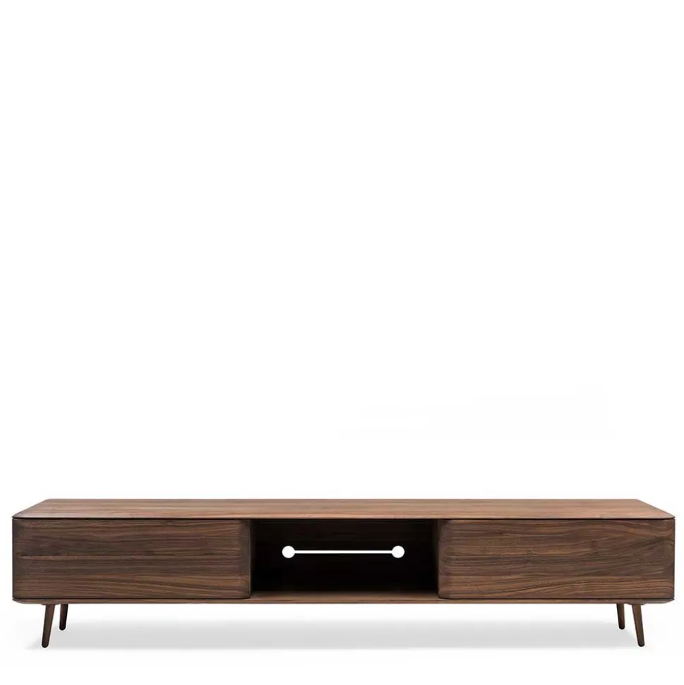 Lowboard für Fernseher aus Nussbaum - Rivossa
