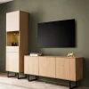 Lowboard und Vitrine Set - Jaskin (zweiteilig)