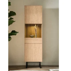 Lowboard und Vitrine Set - Jaskin (zweiteilig)