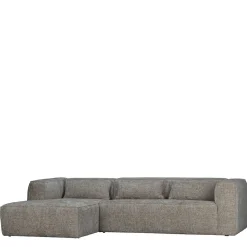 L-Sofa aus Stoff in Beigegrau - Babro