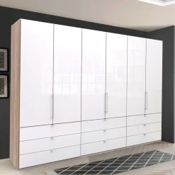 3m Kleiderschrank mit 9 Schubladen Selbsteinzug - Bosays