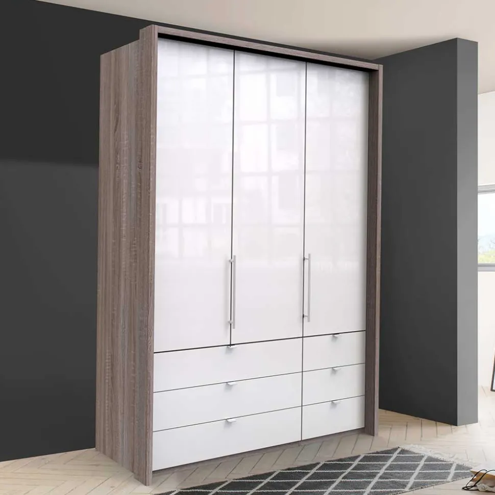 1,5m Schlafzimmerschrank mit sechs Schubladen - Empresian