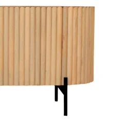 Mangoholz Lowboard in Lamellenoptik - Dorian