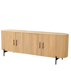 Mangoholz Sideboard in Lamellenoptik - Dorian