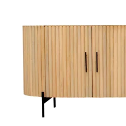 Mangoholz Sideboard in Lamellenoptik - Dorian