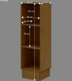 Massive Landhaus Schränke als Set - Fausanda (fünfteilig)