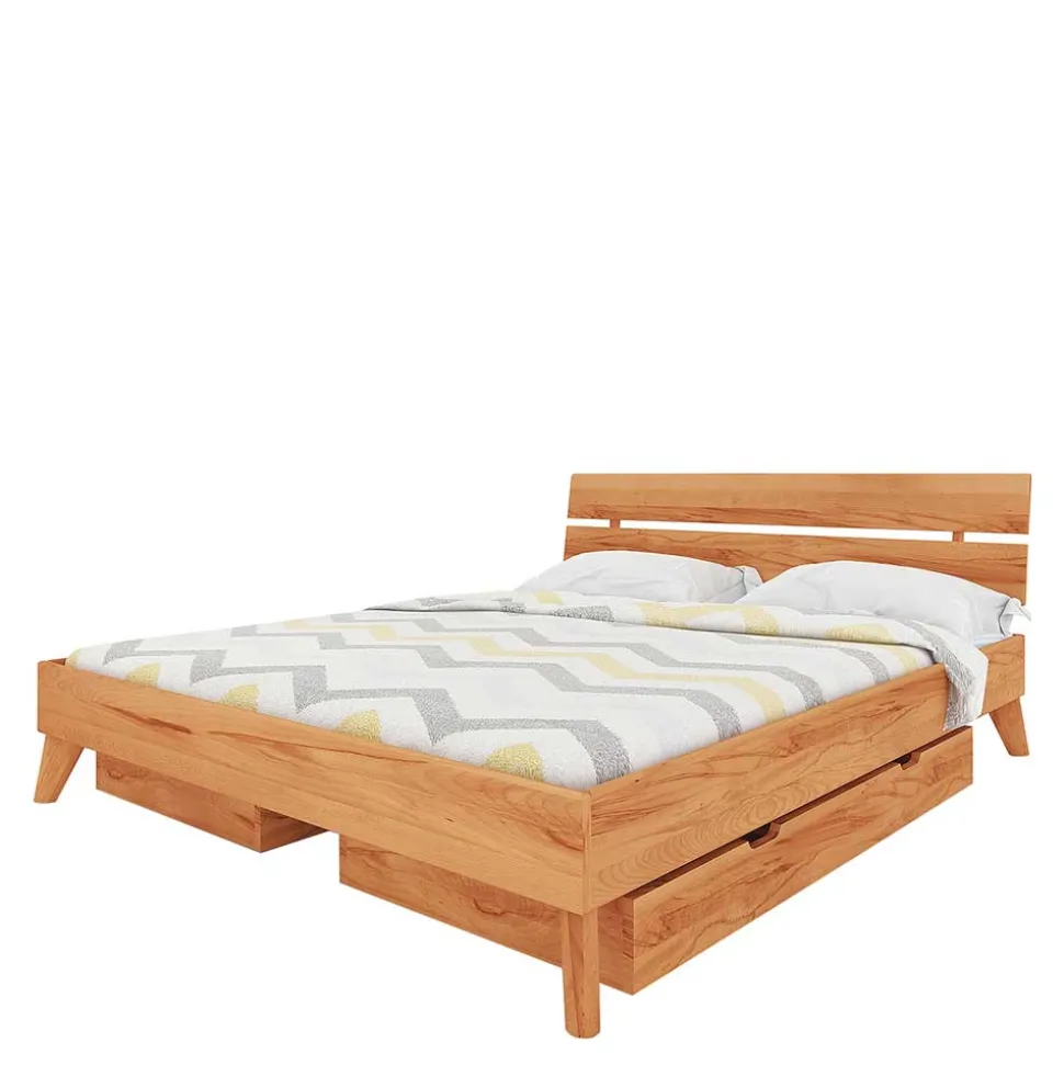 Massives Bettkasten Doppelbett in 190cm Länge - Junola