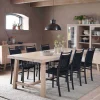 Massivholz Designer Tisch in White Wash - Dioca
