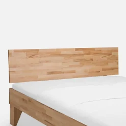 Massivholz Doppelbett Acientra aus Kernbuche geölt (dreiteilig)