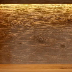 Massivholz Hängevitrine mit LED Beleuchtung - Eribella