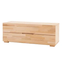Massivholz Lowboard Buche Natur Pleasure mit 2 Schubladen