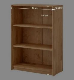 Massivholz Office Regal für Aktenordner - Melanie