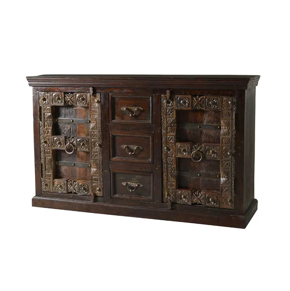Massivholz Sideboard Solapura aus Teak
