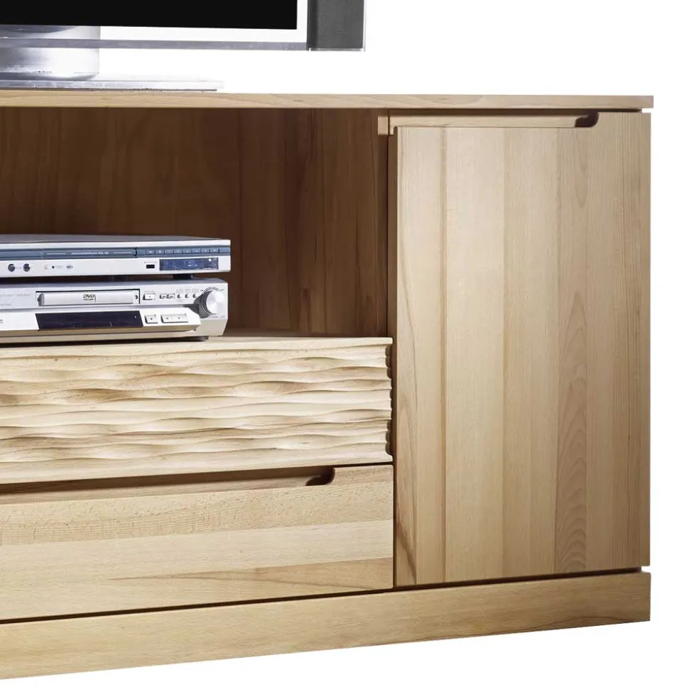 Massivholz TV Board Wahano aus Kernbuche