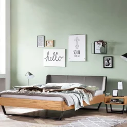 Material Mix Doppelbett aus Wildbuche - Syolino