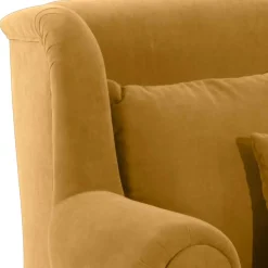 Megasessel in Gelb Velours - Lisdonna