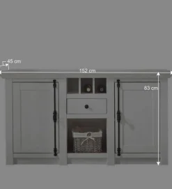 Mehrteilige Wohnkombination Chelles im Landhausstil (vierteilig)