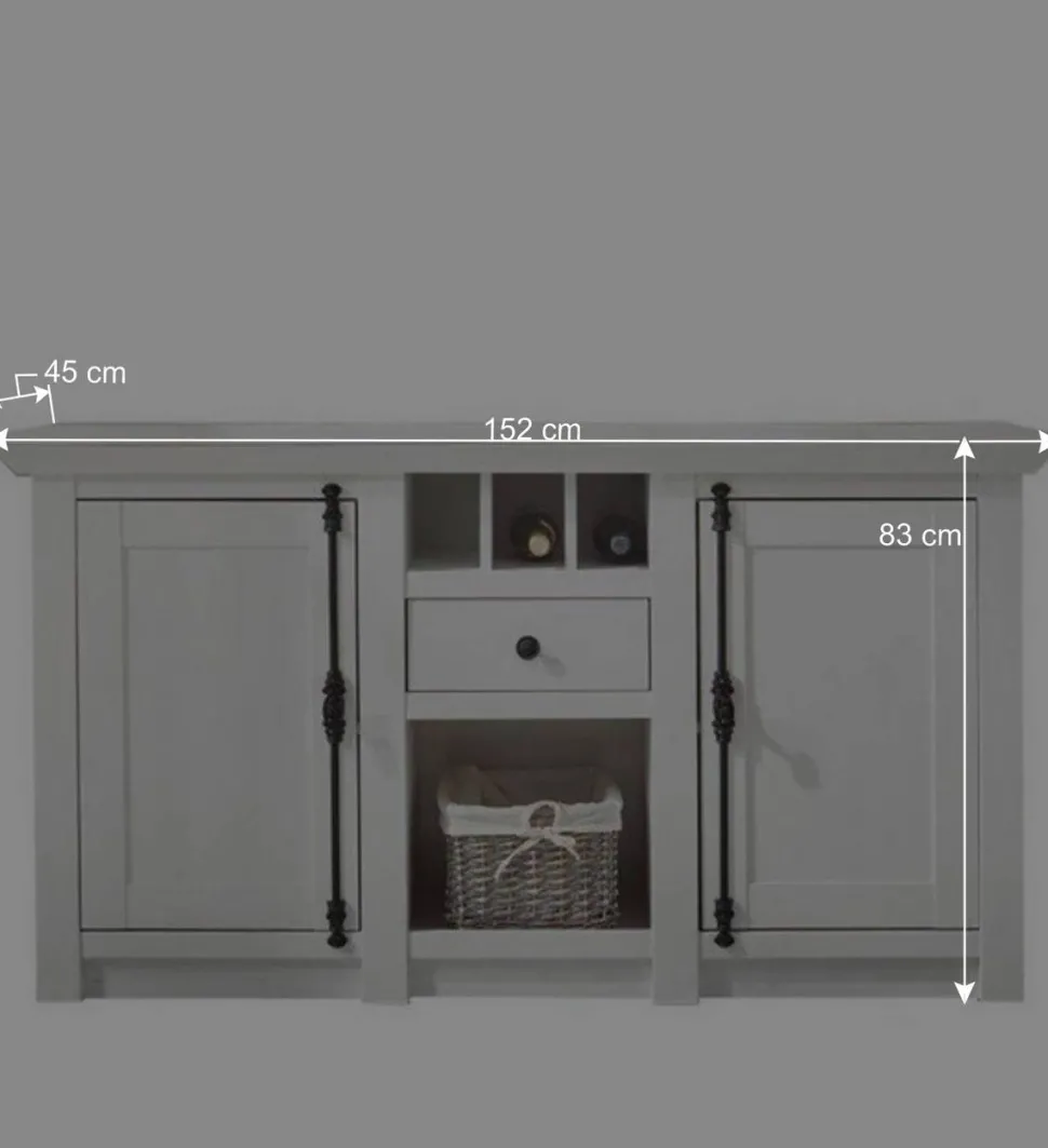 Mehrteilige Wohnkombination Chelles im Landhausstil (vierteilig)