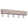 Metall Hakenleiste Garderobe in Taupe - Plexino
