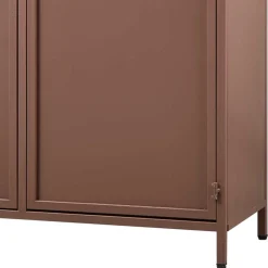 Metall Vitrine in Braun - Dora