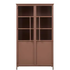 Metall Vitrine in Braun - Dora