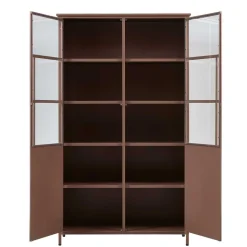 Metall Vitrine in Braun - Dora