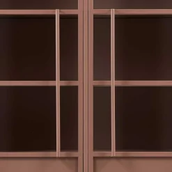 Metall Vitrine in Braun - Dora