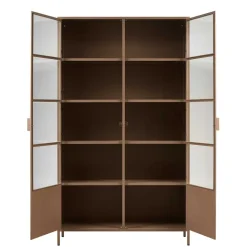 Metall Vitrinenschrank in Braun - Last