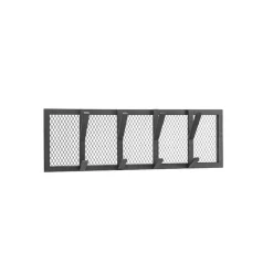 Metall Wandgarderobe im Gitterdesign - Fenya