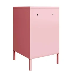 Metall-Kommode mit Tür in Rosa - Asbell