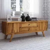 Mid Century Lowboard aus Wildeiche Massivholz - Hardus