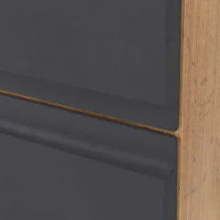 Midischrank fürs Bad in Grau matt & Wildeiche - Jambi