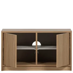 Minimalistische Wohnwand in Eiche - Ewana (sechsteilig)